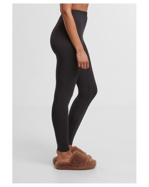 Urban Classics Black Ladies Bamboo Leggings 2-Pack Für Damen