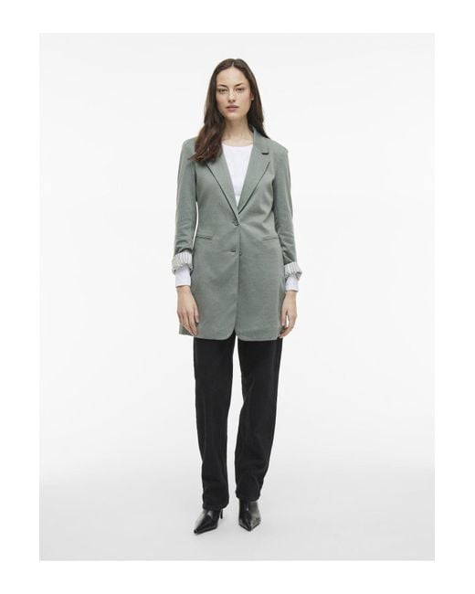 Vila Gray Blazer Langer Jersey Für Damen