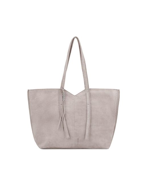 Fredsbruder Gray All About Beads Shopper Tasche Leder 39 Cm Für Damen