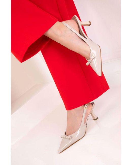 Soho Red Lackleder Klassische Schuhe Mit Absatz Für Damen