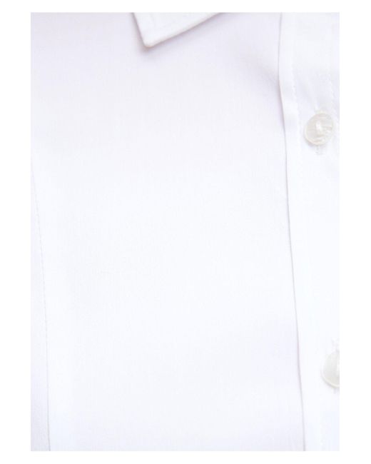 Mavi White Es crop-shirt taillierter schnitt-620