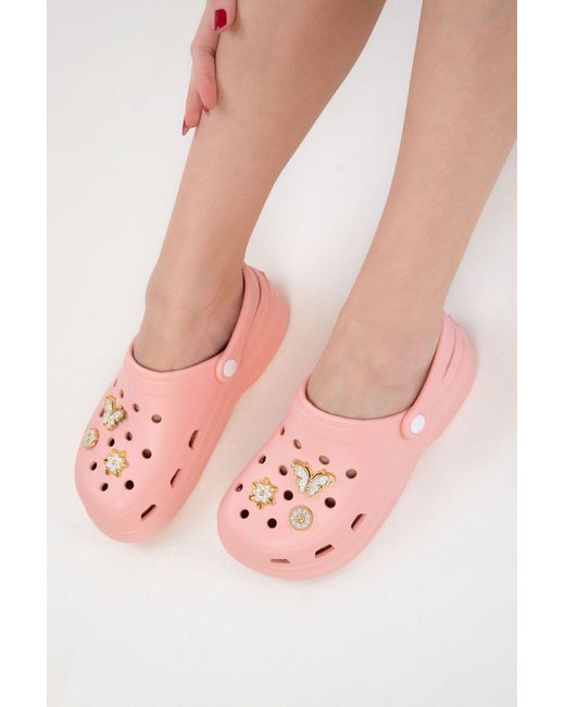 Soho Pink Puderhausschuhe Für Damen