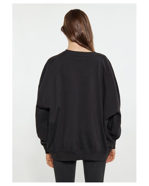 myMo Black Sweatshirt regular fit