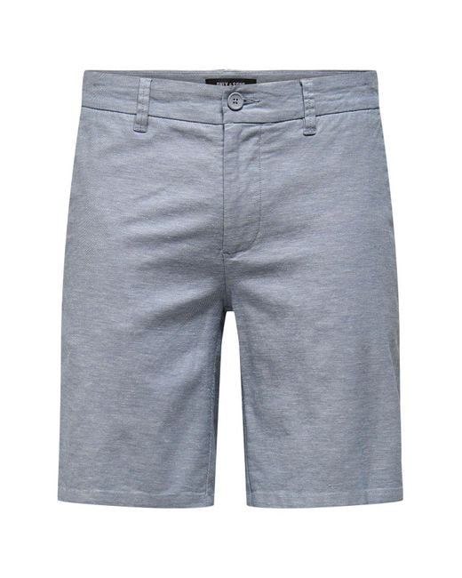 Only & Sons Chino Shorts Onsmark Normal Geschnitten Shorts Für Herren in Blue für Herren