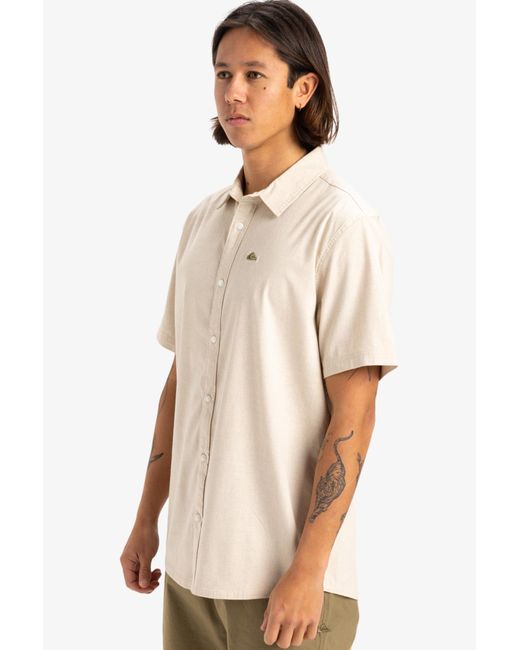 Quiksilver Kurzarm-T-Shirt – Sportsline-Kollektion, Stoff Für Herren in Natural für Herren