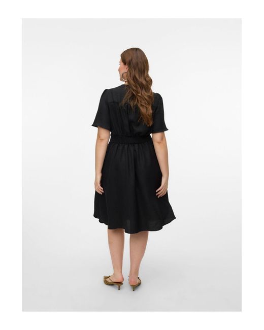Vero Moda Black Kleid Vmcmelaney Midikleid Für Damen