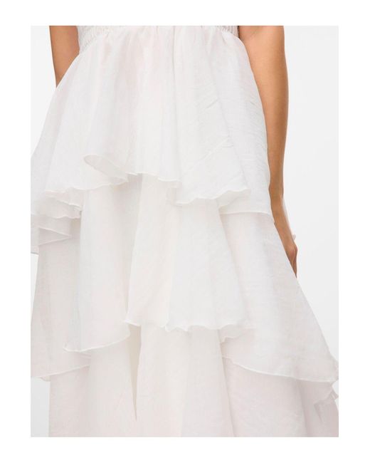Vero Moda White Kleid Vmdelilah Langes Kleid Für Damen