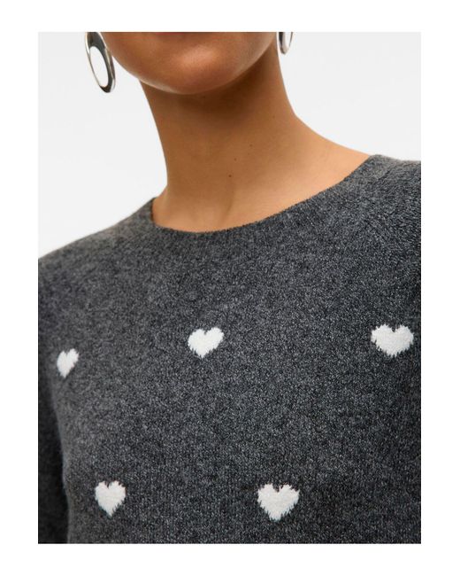 Vero Moda Gray Strickpullover Vmdoffy Pullover Für Damen