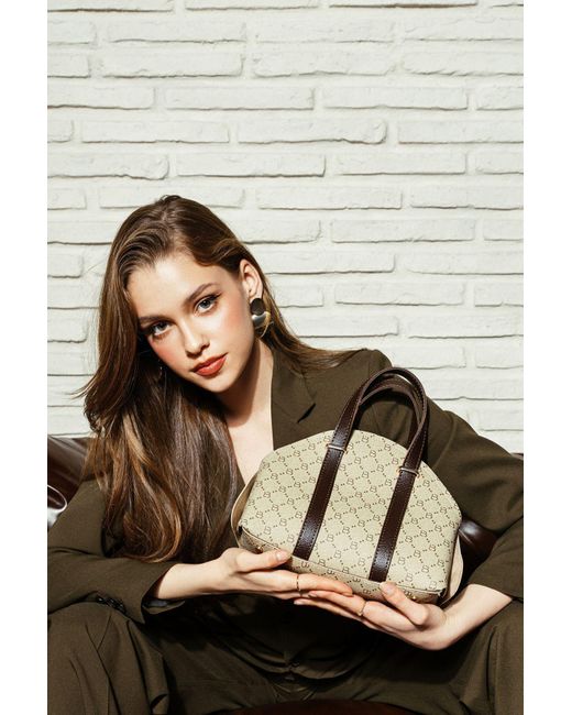 Lucky Bees Multicolor Hand- Und Schultertasche Mit Gemusterter Innenbörse Für Damen