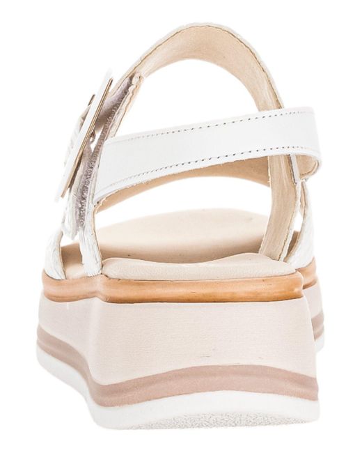 Gabor White Sandalen G-Weite 62.744 60 Leder Für Damen