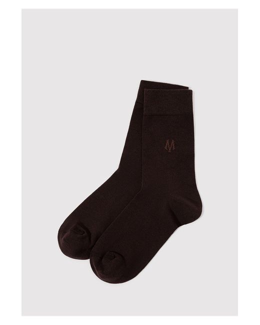 Mavi Logo Bedruckte Braune Socken -70246 Für Herren in Black für Herren