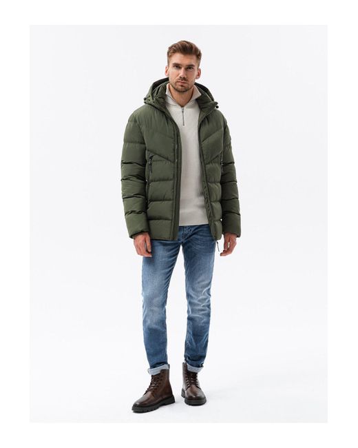 Ombre Winterjacke C519 Dunkelgrün Für Herren in Green für Herren