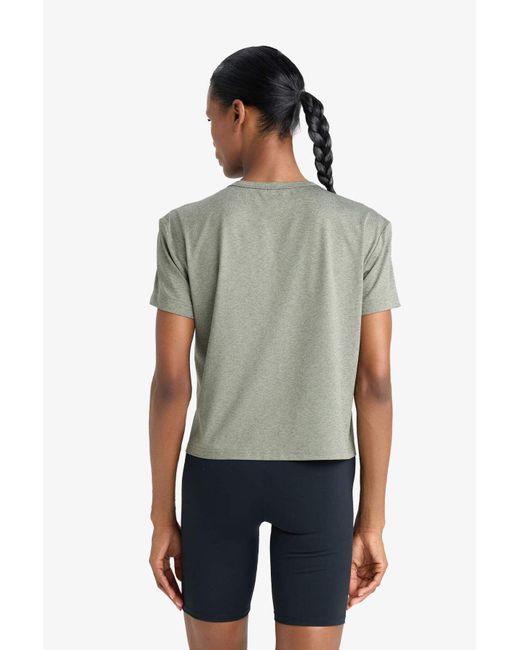 Defacto Gray Fit Rundhalsausschnitt Sportler Kurzarm T-Shirt Für Damen