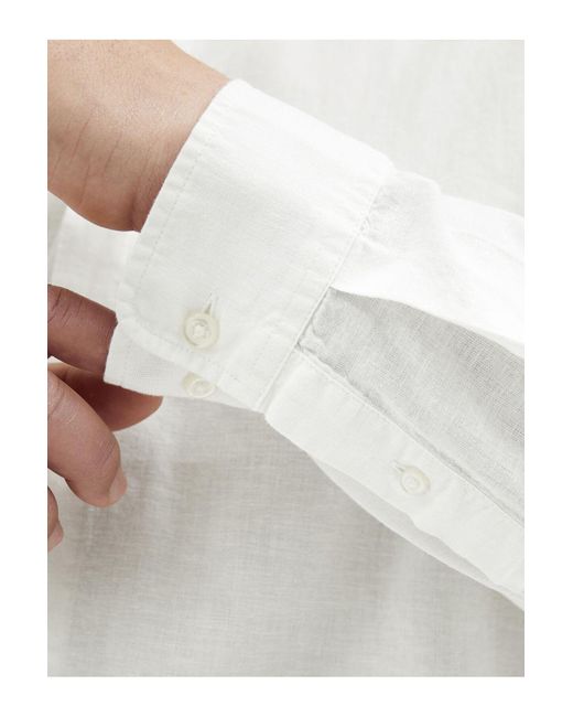Jack & Jones Hemd Plus Size Regular Fit Hemd Für Herren in White für Herren