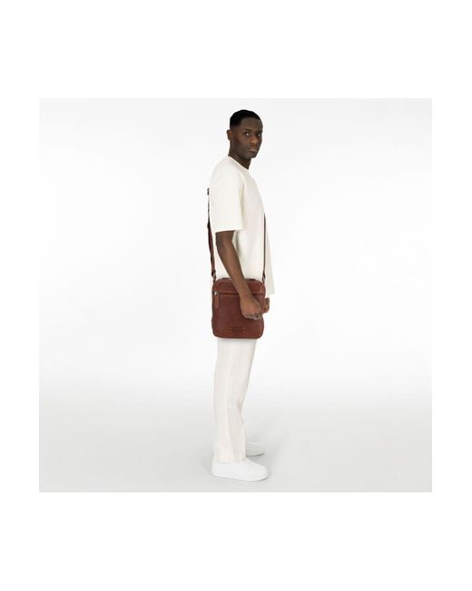 Jack Kinsky Porto Umhängetasche Leder 20 Cm Für Herren in Brown für Herren