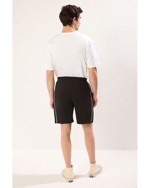 Trendyol Schwarze Bias-Shorts Und Bermudas – Regular Fit Für Herren in Black für Herren