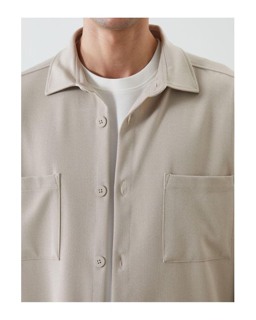 LC Waikiki Hemdjacke Aus Polyviscon Mit Normaler Passform Und Taschen Für Herren in Natural für Herren