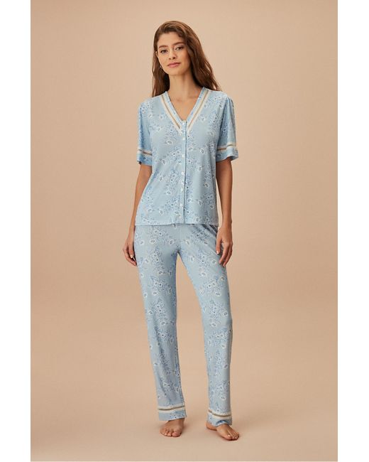 SUWEN Blue Maskulines pyjama-set für junge mütter