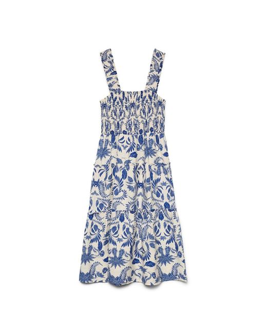Vero Moda Blue Kleid Vmkaia Midikleid Für Damen