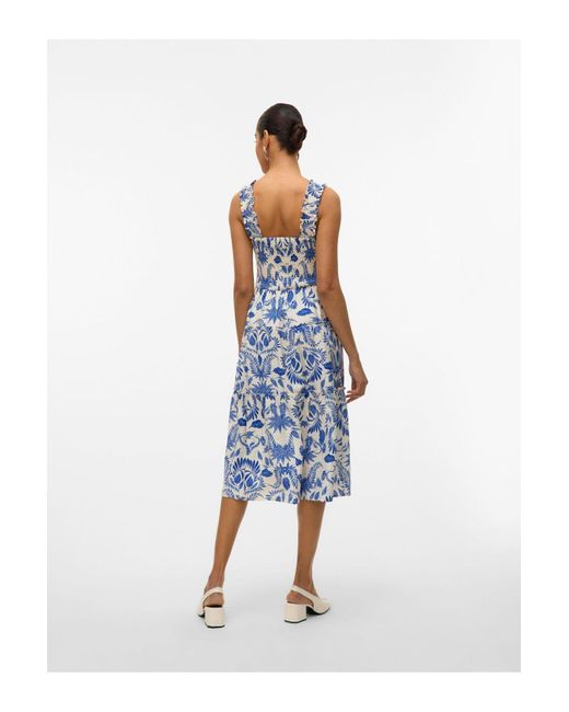 Vero Moda Blue Kleid Vmkaia Midikleid Für Damen