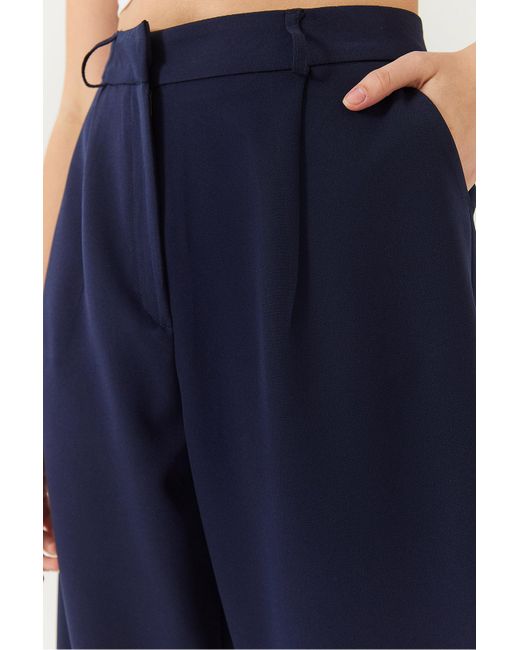 Bianco Lucci Blue Palazzo Hose 4000