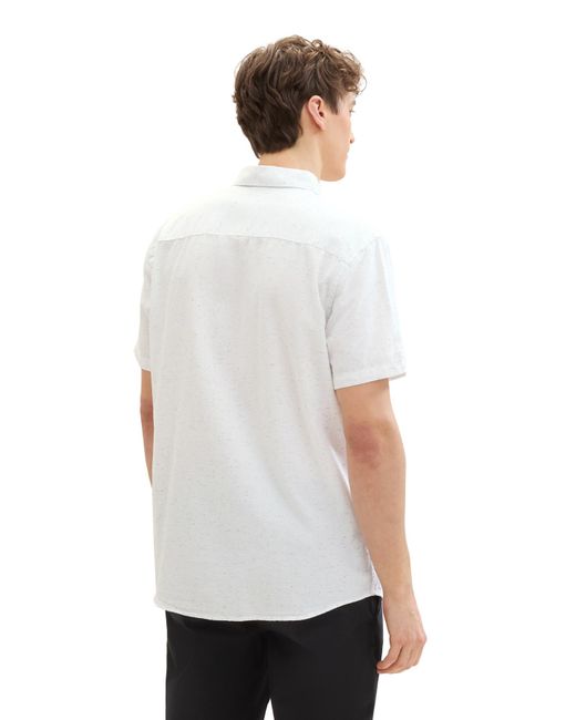 Tom Tailor Strukturiertes hemd in White für Herren