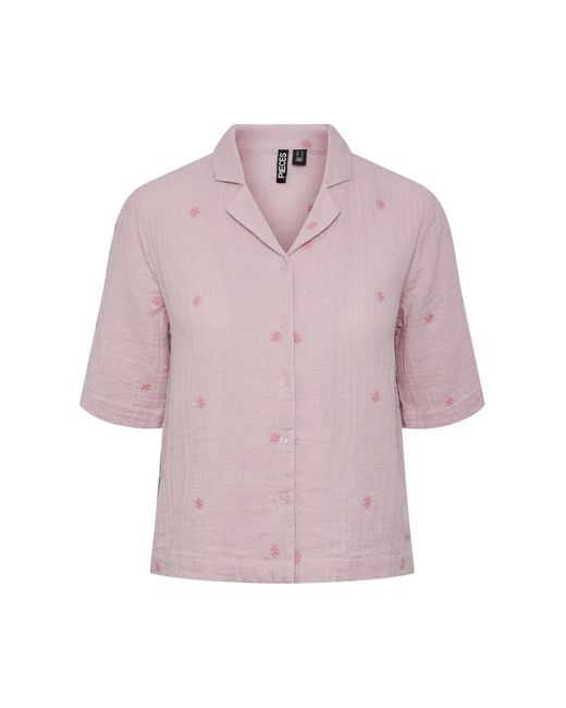 Pieces Pink Hemd regular fit
