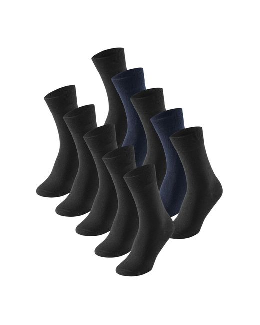 Schiesser Freizeitsocken cotton fit in Black für Herren