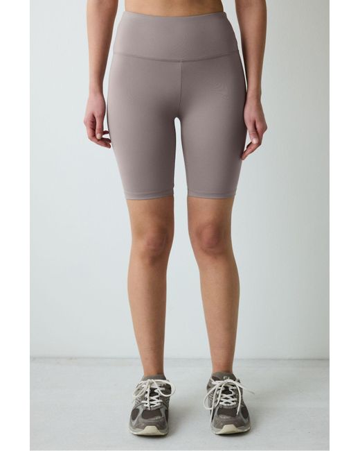 Penti Multicolor Nerzfarbene, Glatte, Kurze Biker-Radler-Leggings Mit Hoher Taille Für Damen