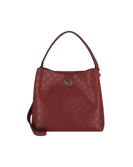 L. CREDI Red Filberta Schultertasche 30 Cm Für Damen
