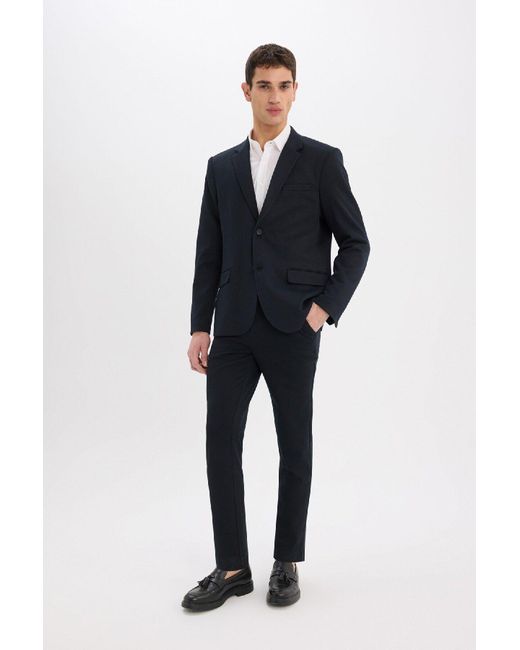 Defacto Jogginghose Basic Mit Gerader Tasche Und Geradem Bein Für Herren in Blue für Herren