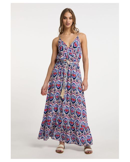 IZIA Purple Maxikleid Mit Allover-Print Für Damen