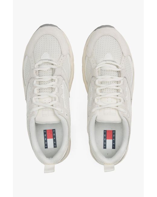 Tommy Hilfiger Archive Sneaker Mit Wildleder in White für Herren