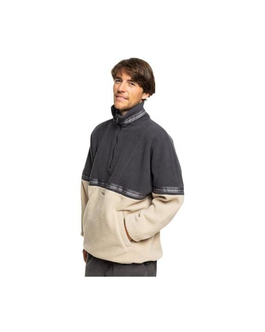 Quiksilver Take Us Back Half Zip Pullover 100 Recycelter Stoff Für Herren in Blue für Herren