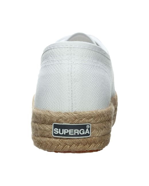 Superga White Sneaker flacher absatz