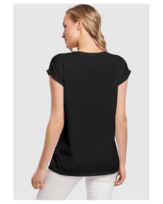 Merchcode Black Ladies thin lizzy rocker solid t-shirt