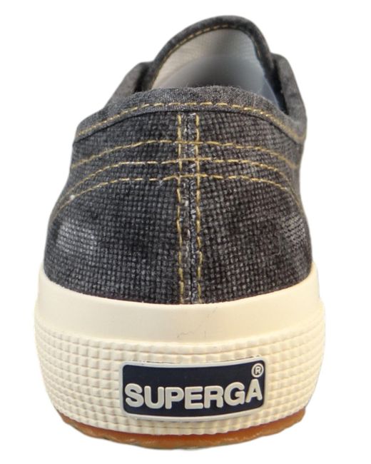 Superga Low sneaker 2750 cotton denim low top s7137jw a6c black bristol-beige textil