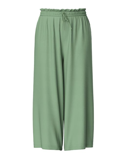 Pieces Green Pcnya hw culotte-hose mit bindemuster, bf bc