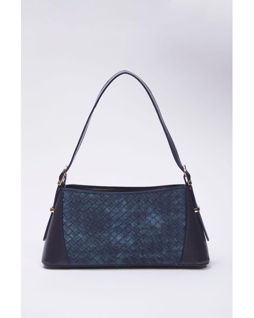 Trendyol Blue Marineblaue Strukturierte Umhängetasche City Für Damen