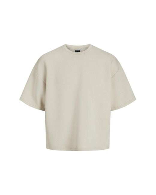 Jack & Jones Sweatshirt Einfarbig Sweatshirt Für Herren in White für Herren