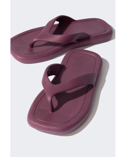 Defacto Purple Eva-Hausschuhe Mit Flacher Sohle D6535Ax24Sm Für Damen