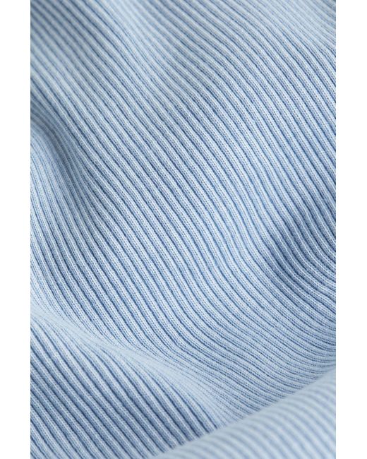 Calvin Klein Blue Label washed rib crop v-ausschnitt-top