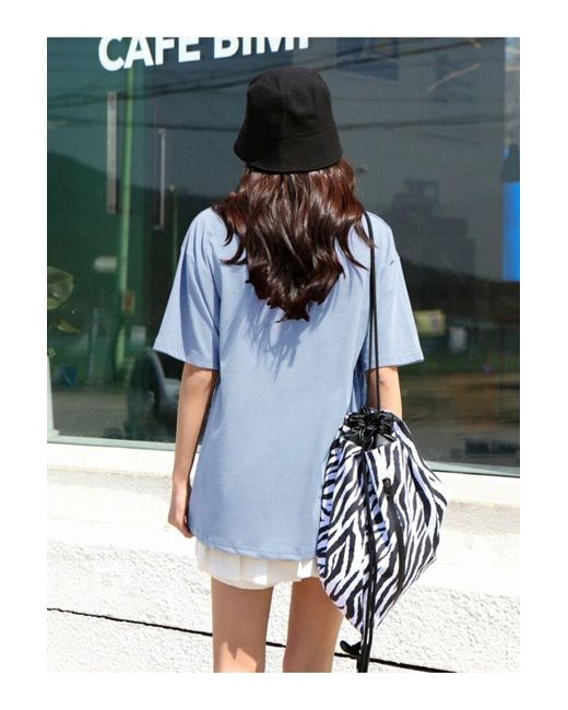 uyguntarz Blue T-Shirt Mit Aufdruck „North Of Nirfang Design“