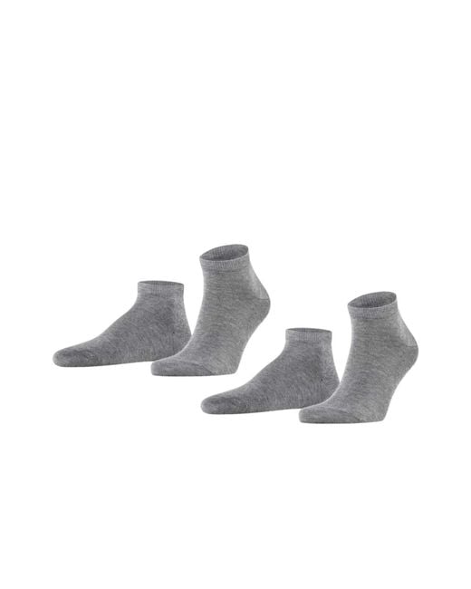 Falke Socken, 4er-pack happy, sneakersocken, baumwolle in Gray für Herren