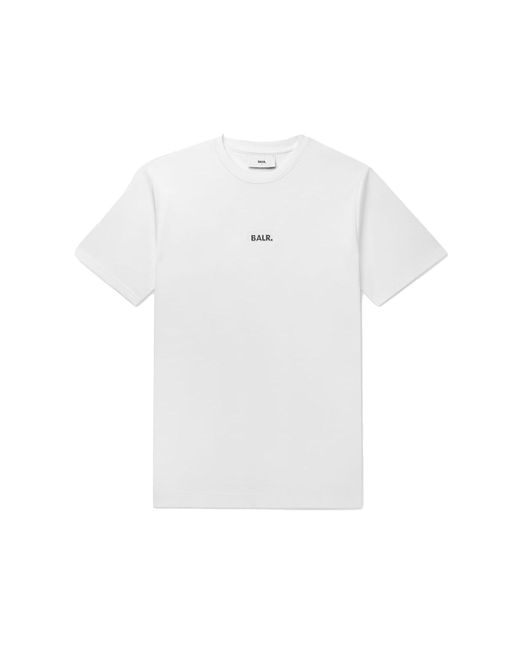 BALR . t-shirt q-series regular fit t-shirt, sweat tee, rundhals, logo-badge in White für Herren