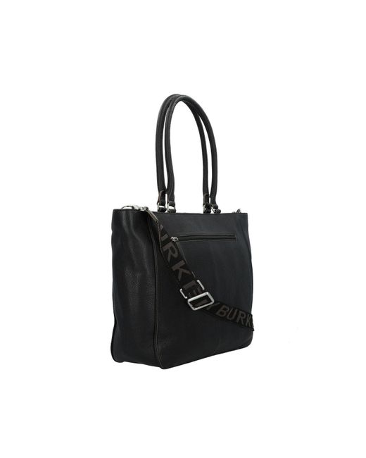 Burkely Black Always Alyx Shopper Tasche Leder 49 Cm Laptopfach Für Damen