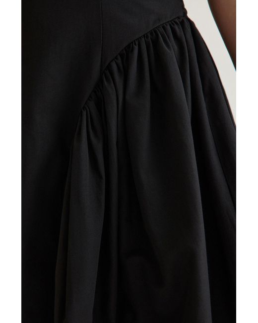 Trendyol Black Schwarzes A-Linien-Popeline-Webkleid Für Damen