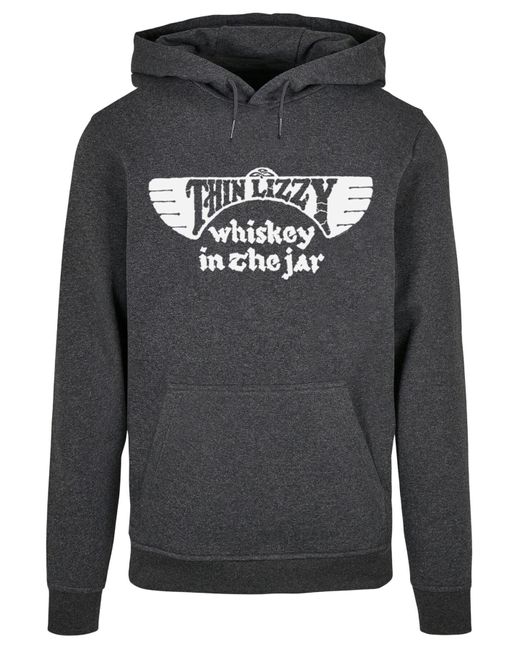 Merchcode Thin lizzy whiskey amended basic hoody in Gray für Herren