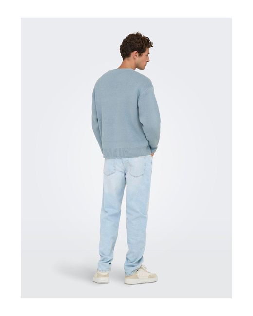 Only & Sons Strickpullover Onsgabir Pullover Für Herren in Blue für Herren