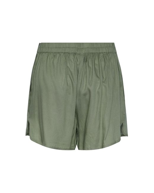 Pieces Green Shorts mittlerer bund